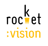 Rocket Vision Logo White Box PNG